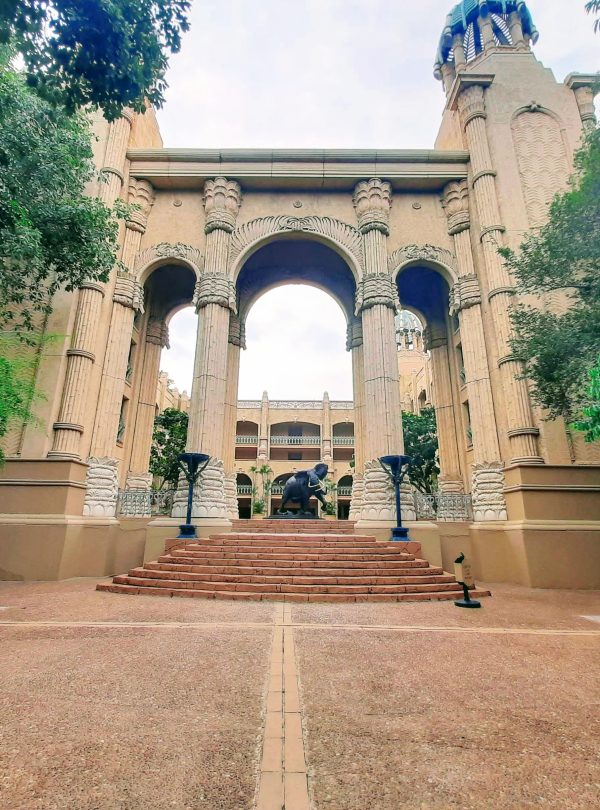 Traveyola Sun City South Africa Hotel Arch Entrance Stairs